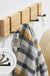 Foldable Bamboo Wall-mounted Clothes Hooks Door Hangers Household Coat Towel Hook Shelf Bathroom Hanging Rack