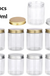 20pcs 200ml Empty Plastic Jars PET Clear Jar Cosmetic Face Cream Container Nut Candy Grain Storage Jar Home Kitchen Supplies