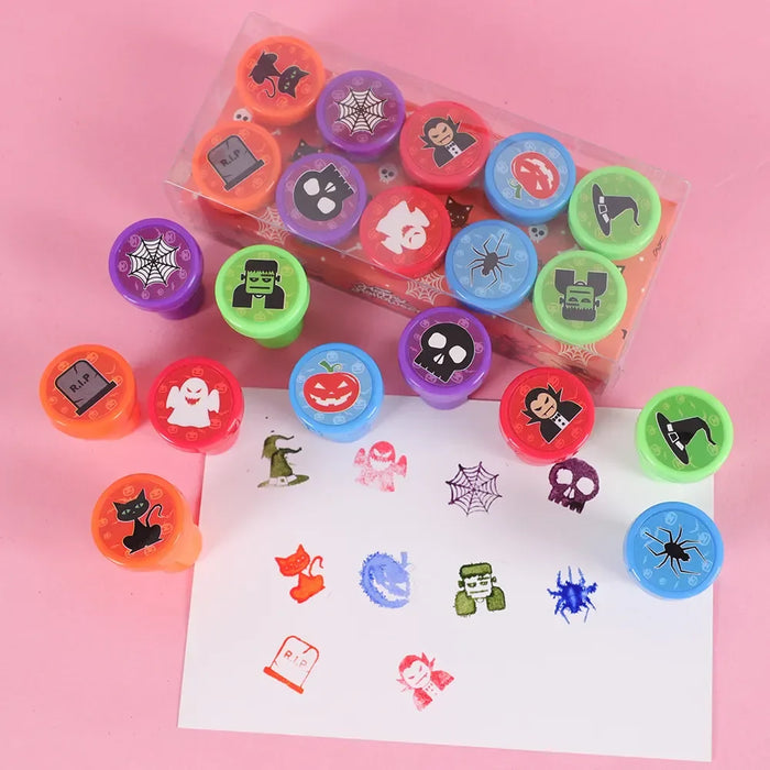 30Pcs Cute Mixed Animal Dinosaur Self-ink Stamps Toy Kids Birthday Party Favors Christmas Easter Party Goodie Bag Pinata Fillers