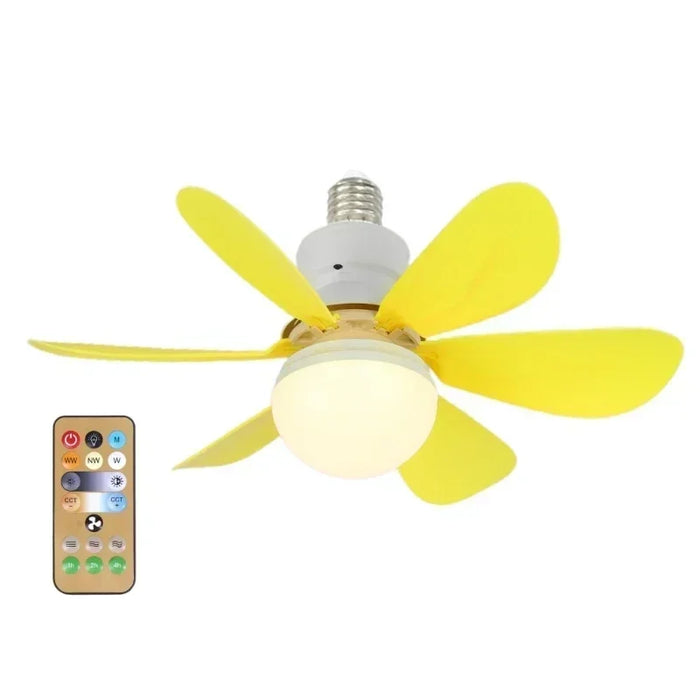 AC85V-265V 40W/30W Ceiling Fans LED Fan Lamp Fanlight Remote Control E27 Ceiling Fan with Memory Function for Bedroom Kitchen