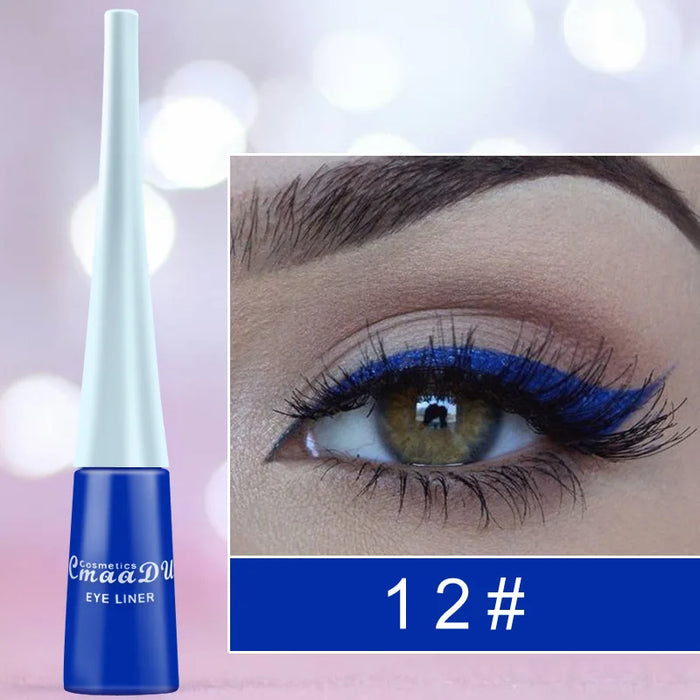 Colorful Sexy Eyeliner Liquid Pencil Waterproof Easy To Wear Make Up Matte Eye Liner Blue Red Green White Gold Brown Eyliner