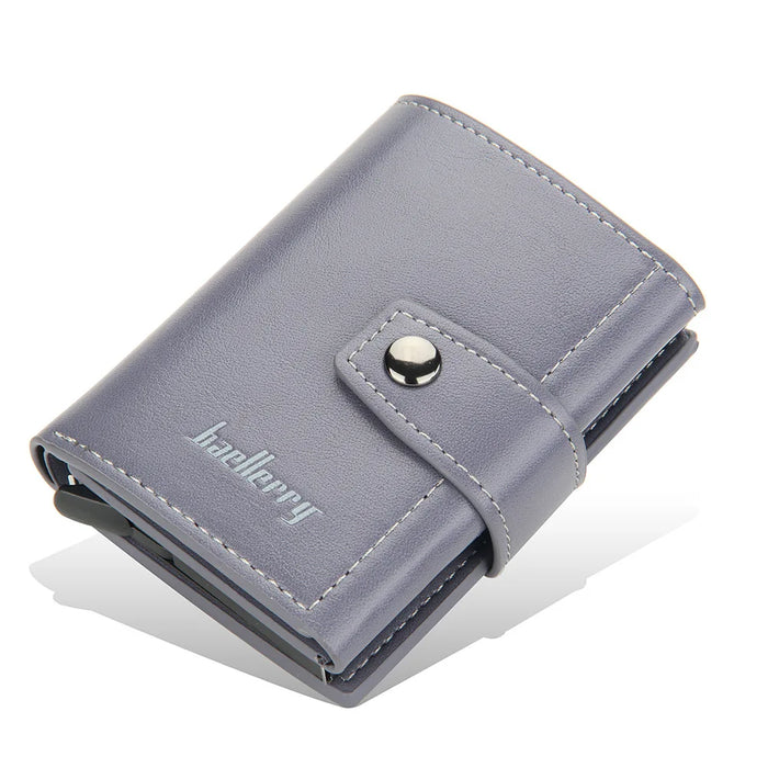 2023 Rfid Men Card Wallets Hasp Small Card Wallets PU Leather Slim Mini Men's Wallet High Qaulity Short Male Purses