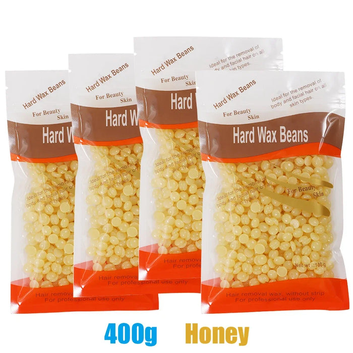 400g/500g Waxing Wax for Hair Removal Hard Wax Beans Depilatory Hot Film Wax Beads for Full Body