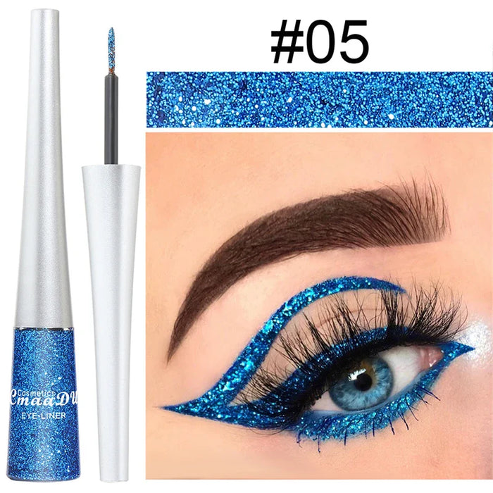 Colorful Sexy Eyeliner Liquid Pencil Waterproof Easy To Wear Make Up Matte Eye Liner Blue Red Green White Gold Brown Eyliner