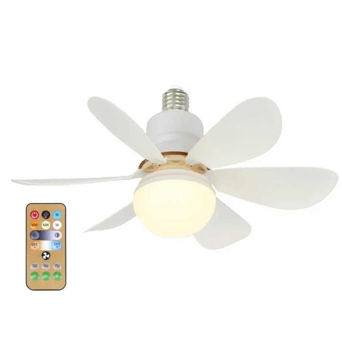 Ceiling Fan 40W/30W LED Fan lamp Remote Control AC85V-265V E27 Ceiling Fan with Memory Function for Offices Bedroom Kitchen