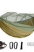 Double Mosquito Net Hammock 300×200CM Plus Size Outdoor Anti-mosquito Hammock Umbrella Cloth Nylon Anti-rollover Camping