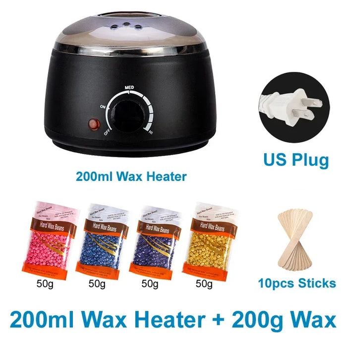 200ml/500ml Wax Machine for Hair Removal Paraffin Heater Waxing Beans Depilatory Epilator Warmer Wax-melting Pot