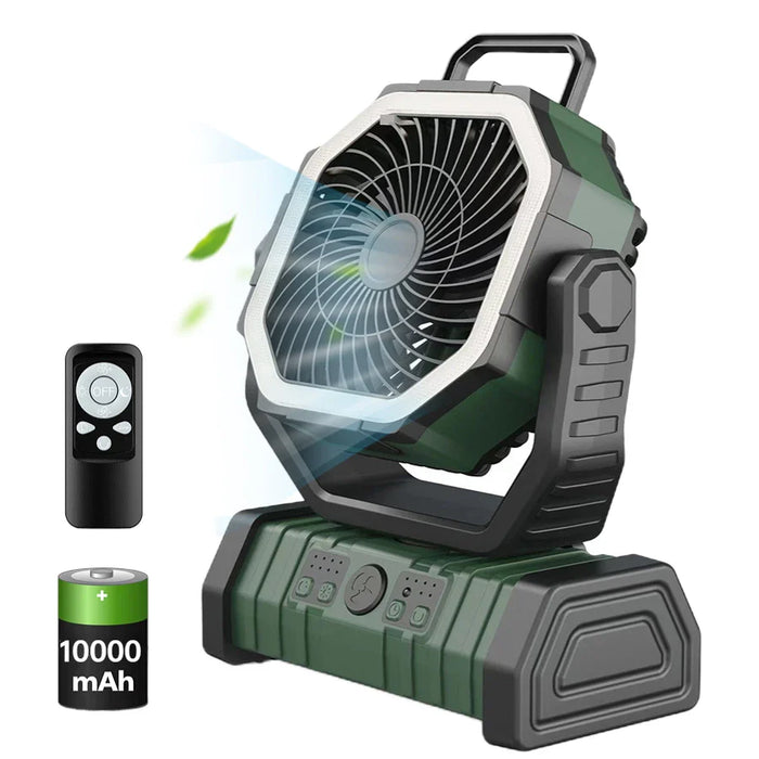 Camping Air Conditioner 10000mah Camping Cooler Camping Fan Ceiling Fan With Light and Control