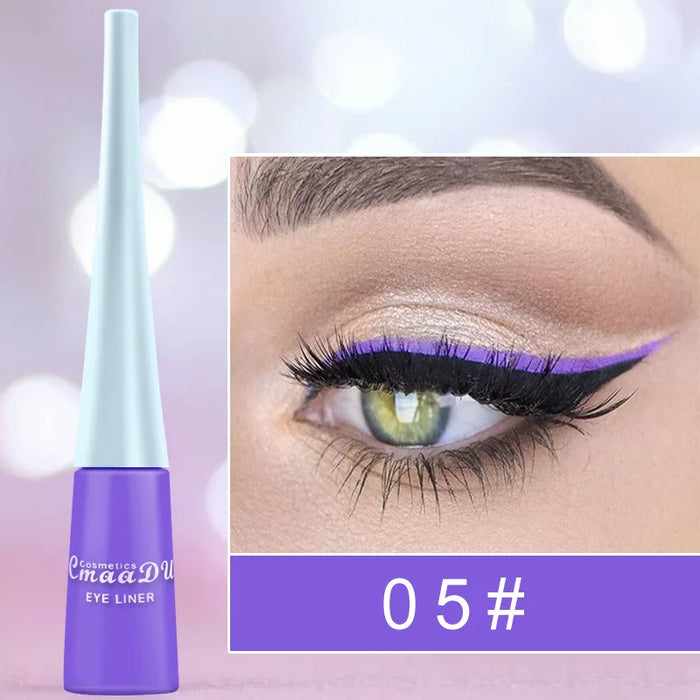 Colorful Sexy Eyeliner Liquid Pencil Waterproof Easy To Wear Make Up Matte Eye Liner Blue Red Green White Gold Brown Eyliner