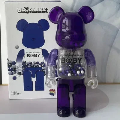 28cm 400% Bearbrick Figure Fashion Violent Bear Statue Desktop Decoration Bearbrick Figurine Luxury Living Room Decoration Decor