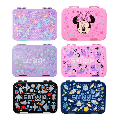 Genuine Disney Australia Smiggle Mermaid Mickey Mouse Meal box, food grade lunch box, spring and autumn picnic lunch box Gift