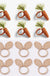 6pcs Easter Napkin Rings Jute Creative Rabbit Ear/Carrot Hand-woven Napkin Buckle Holder Party Kitchen Weddings Table Decoration