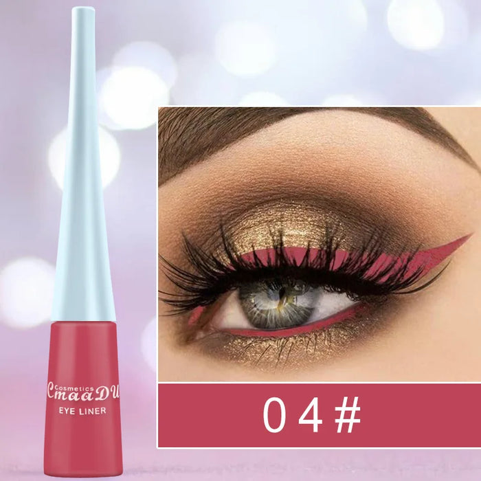 Colorful Sexy Eyeliner Liquid Pencil Waterproof Easy To Wear Make Up Matte Eye Liner Blue Red Green White Gold Brown Eyliner