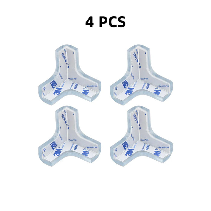 4/16 pcs Child Baby Safety Silicone Protector Table Soft Transparent Children Anti Collision Table Corner Edge Protection Cover