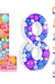 93 Giant Birthday Figure 0-9 Balloon Filling Box 18th Birthday Decor Number 30 40 50 Balloon Frame Anniversary Decoration