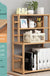 3-tier Wooden Bookshelf Office Student Stationery Organizer Magazine Holder Home Sundries Storage Shelves Kitchen Seasoning Rack