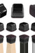 8PCS Chair Leg Floor Protectors with Thick Wrap Felt Pads Silicone Furniture Leg Covers Black Table Feet Cups to Protect Floors