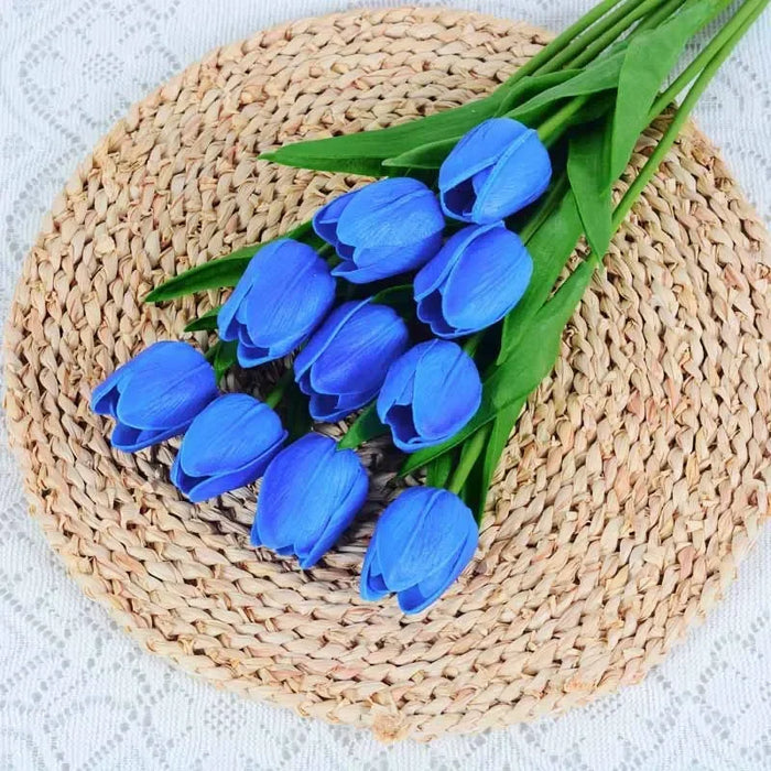 5/10PCS Artificial Tulip Flower Bouquet Real Touch PE Foam Fake Flower for Wedding Decoration Flowers for Home Garden Decoraive