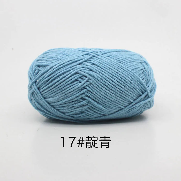 50g/Set 4ply Milk Cotton Knitting Wool Yarn Needlework Dyed Lanas For Crochet Craft Sweater Hat Dolls At Low Price