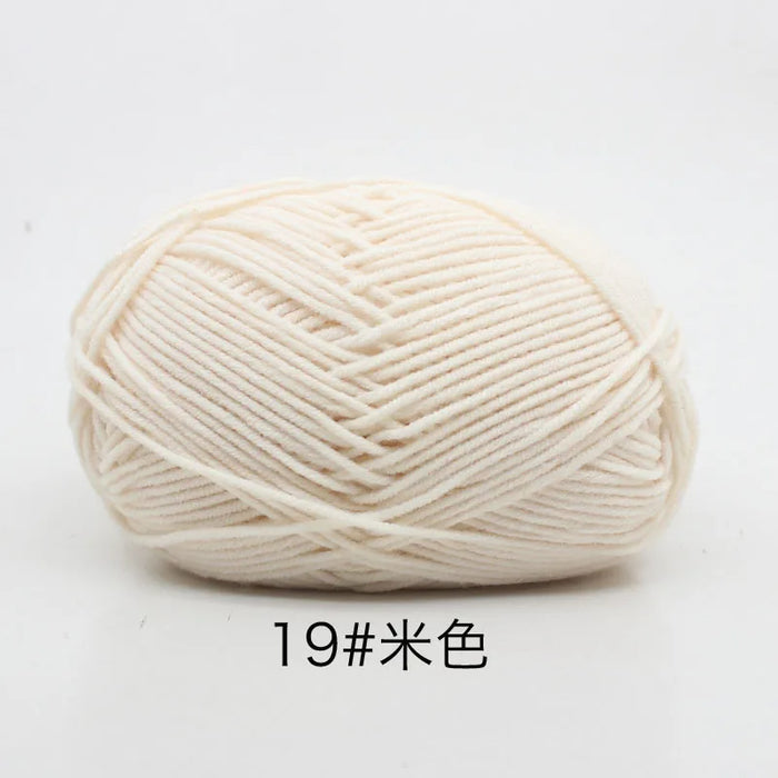 50g/Set 4ply Milk Cotton Knitting Wool Yarn Needlework Dyed Lanas For Crochet Craft Sweater Hat Dolls At Low Price