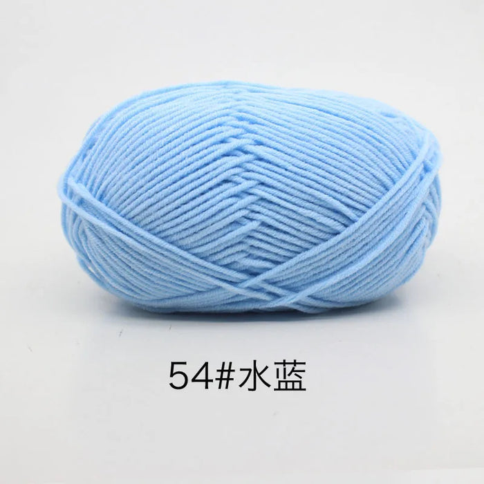 50g/Set 4ply Milk Cotton Knitting Wool Yarn Needlework Dyed Lanas For Crochet Craft Sweater Hat Dolls At Low Price