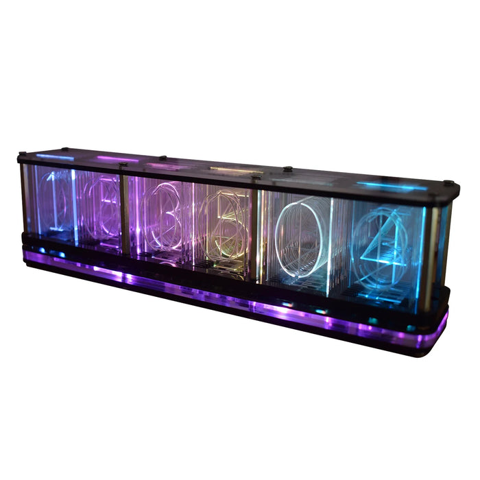 Digital LED Alarm Clock Kit Large Font 6-digit Display Electronic Clock Bulk Music Spectrum Display Clock Modulel DIY Clock