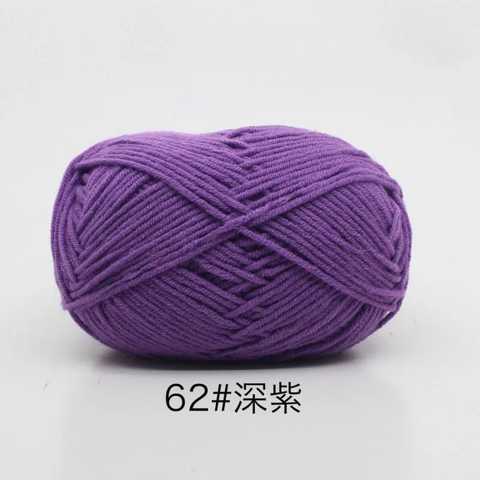 50g/Set 4ply Milk Cotton Knitting Wool Yarn Needlework Dyed Lanas For Crochet Craft Sweater Hat Dolls At Low Price