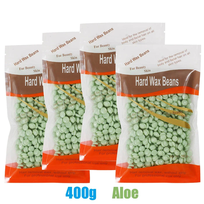 400g/500g Waxing Wax for Hair Removal Hard Wax Beans Depilatory Hot Film Wax Beads for Full Body