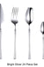 24 Pcs Mirror Matte Stainless Steel Black Gold Silver Cutlery Dinnerware Tableware Knife Spoon Fork Flatware Set Dishwasher Safe