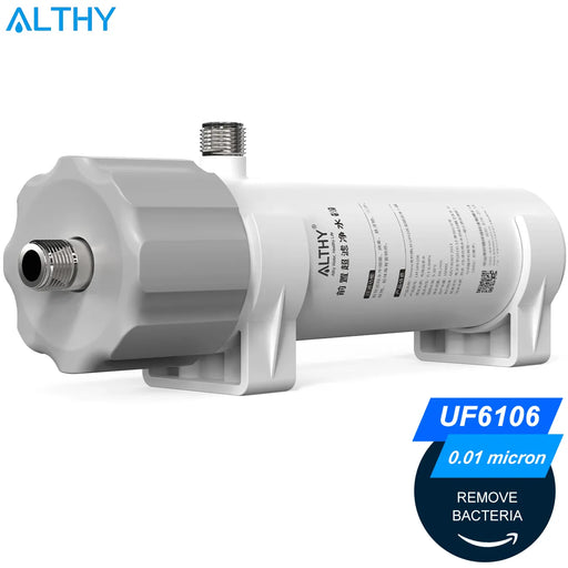 ALTHY 0.01μm PVDF Ultrafiltration Water Filter Purifier System for Bacterial Reduction, Washable UF Membrane, Drinking Water