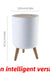 7/10L Wooden High Foot Smart Trash Bin Automatic Sensor Trash Can For Bathroom Kitchen Wastebasket Smart Home