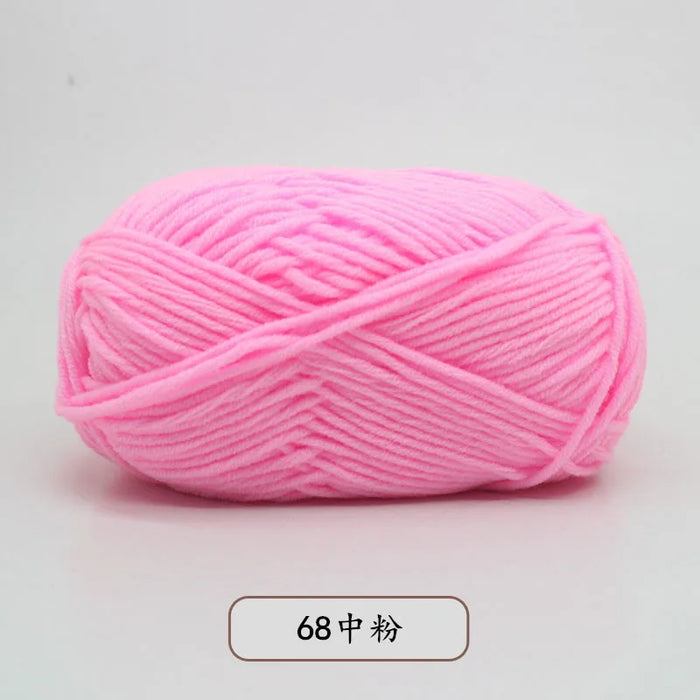 50g/Set 4ply Milk Cotton Knitting Wool Yarn Needlework Dyed Lanas For Crochet Craft Sweater Hat Dolls At Low Price