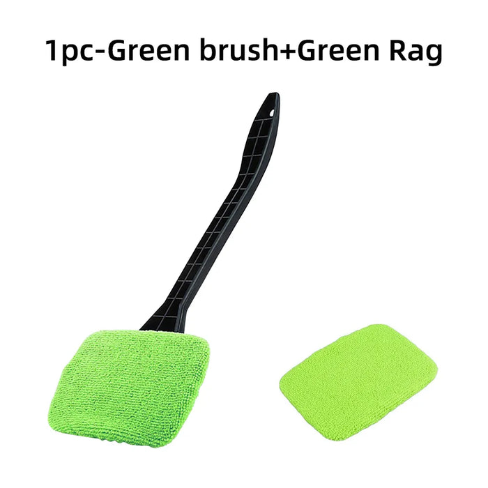 Car Window Cleaner Brush Kit Windshield Cleaning Wash Tool Inside Interior Auto Glass Wiper with Long Handle Car Accessories