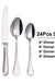 24/30 Pieces Gold Cutlery Set Complete Stainless Steel Tableaware Mirror Dinner Set Sliveware Knife Fork Spoon Kitchen Untensils