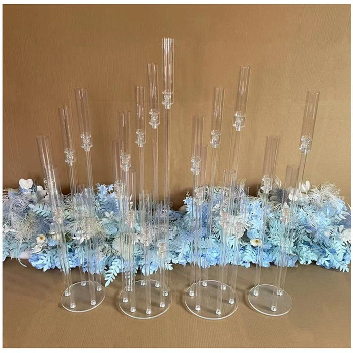 2pcs 5pcs 10pcs Wedding Decoration Centerpiece Candelabra Clear Candle Holder Acrylic Candlesticks for Weddings Event Party