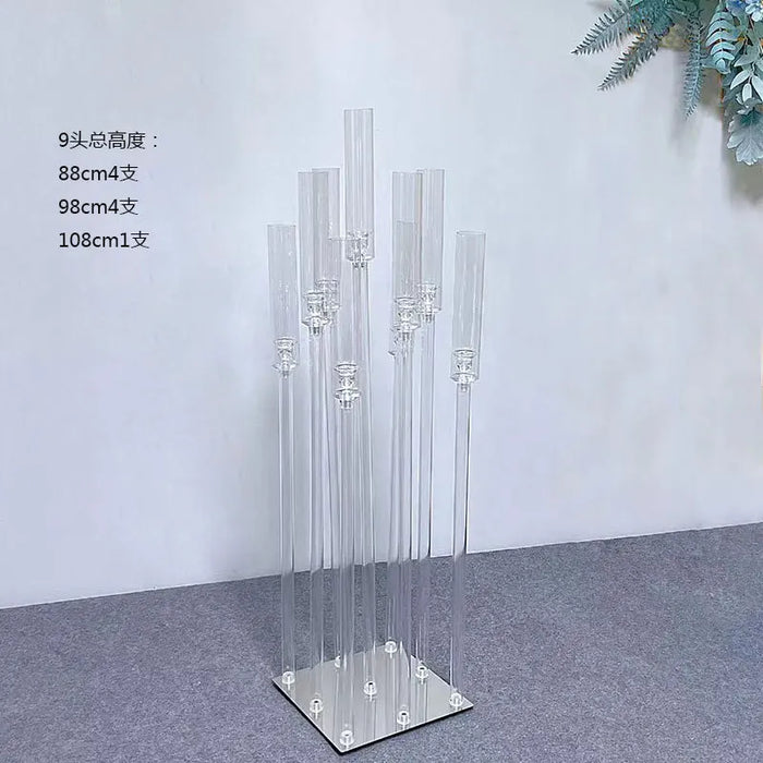 2pcs 5pcs 10pcs Wedding Decoration Centerpiece Candelabra Clear Candle Holder Acrylic Candlesticks for Weddings Event Party