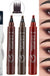 4 Point Eyebrow Pencil Maquillajes Para Mujer Waterproof Liquid Eyebrow Pen Makeup Long Lasting Cosmetic Microblade Brow Pencil