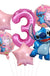 6pcs Disney Lilo & Stitch Party Balloons Stitch 32" Number Balloon set Baby Shower Birthday Party Decorations Kids Toy Gifts