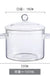 Glass Small Stew Pot Water-proof Transparent Cover Soup Cup Soup Bowl Bird's Nest Stew Bowl Open Flame Home Kitchen Supplies
