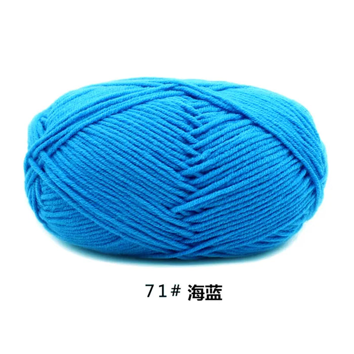 50g/Set 4ply Milk Cotton Knitting Wool Yarn Needlework Dyed Lanas For Crochet Craft Sweater Hat Dolls At Low Price