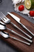 24 Pcs Mirror Matte Stainless Steel Black Gold Silver Cutlery Dinnerware Tableware Knife Spoon Fork Flatware Set Dishwasher Safe