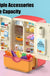 39pcs Kids Simulated Refrigerator Play House Pretend Make Food Play With Fridge Cooking Role Playing Toys Boys Girls Gift