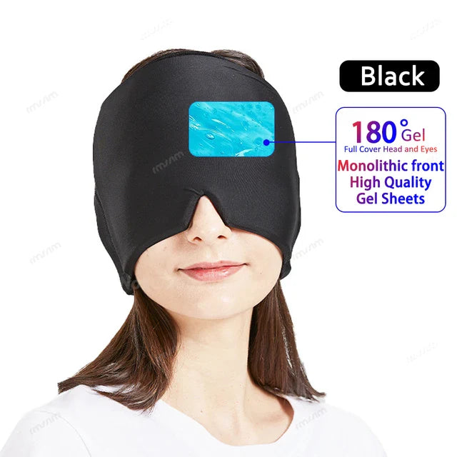 Migraine Relief Hat headache hat Gel Hot Cold Therapy Ice Cap For Relieve Pain Ice Hat Eye Mask Stress Pressure Pain Relief