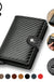 Carbon Fiber Credit Card Holder Wallet Men Rfid Smart Metal Thin Slim Pop Up Minimalist Wallet Small Black Purse Metal Vallet