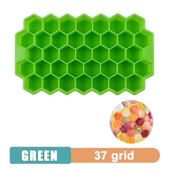 4/6/8/15 Grid Big Ice Tray Mold Giant Jumbo Large Food Grade Silicone Ice Cube Square Tray Mold DIY Ice Maker Ice Cube Tray