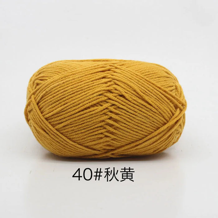 50g/Set 4ply Milk Cotton Knitting Wool Yarn Needlework Dyed Lanas For Crochet Craft Sweater Hat Dolls At Low Price