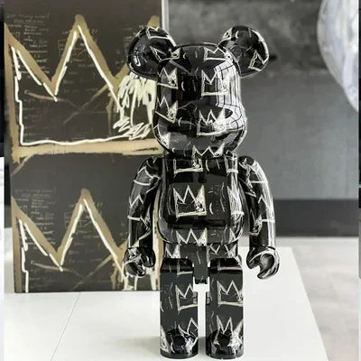 28cm 400% Bearbrick Figure Fashion Violent Bear Statue Desktop Decoration Bearbrick Figurine Luxury Living Room Decoration Decor