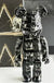 28cm 400% Bearbrick Figure Fashion Violent Bear Statue Desktop Decoration Bearbrick Figurine Luxury Living Room Decoration Decor