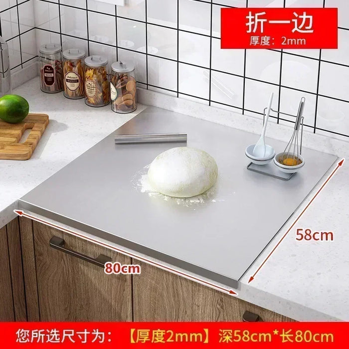 304 Stainless Steel Panel and Panel Cutting Board, Kitchen Household Rolling Thick Double-sided Kneading Cutting Board