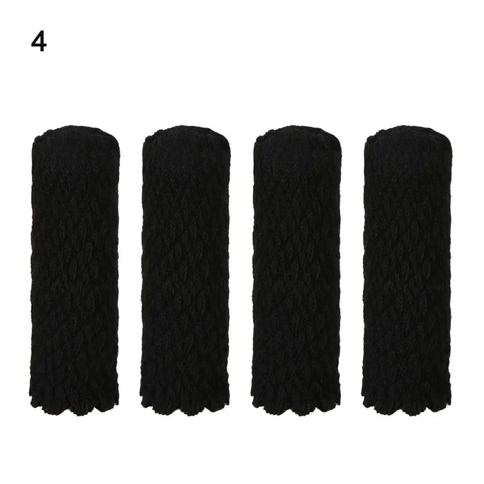 4PCS Universal Leg Sock Protective Case Knitting Chair Foot Cover Non-Slip Floor Furniture Protector Home Decor